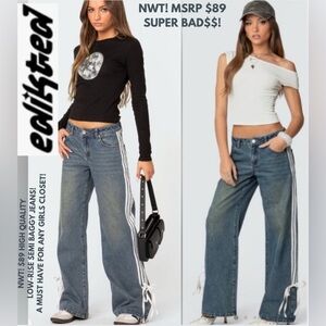 NWT! $100 EDIKTED JEANS! ONLINE ONLINE EXCLUSIVE! UNIQUE & BADA$$!